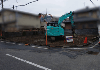 閑静な住宅街での解体工事
