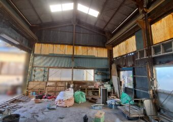 鉄骨造りスレート葺作業場解体工事