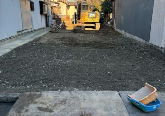 木造二階建て住居解体工事