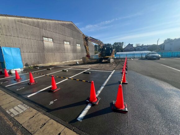 木造事務所解体と外構解体工事