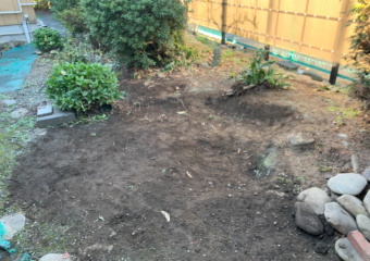 庭石収集運搬撤去処分工事