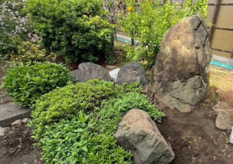 庭石収集運搬撤去処分工事