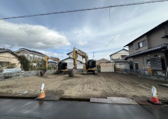 木造二階建て住居解体工事